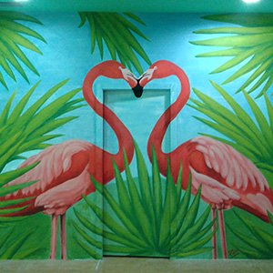 pintura-mural-flamingos-3-cuadrado